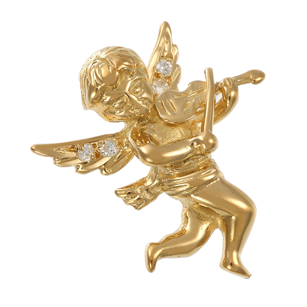 Anhänger, 18K, Gelbgold, Zirkonia