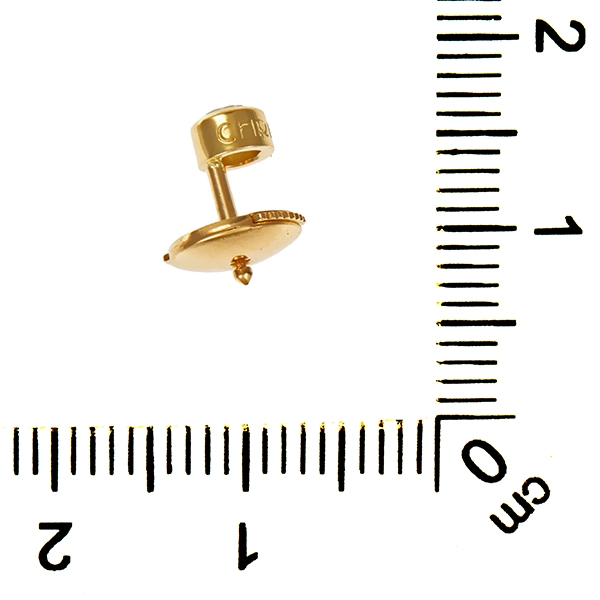 Stickpin, 18K, Gelbgold, Brillant 0,15 ct