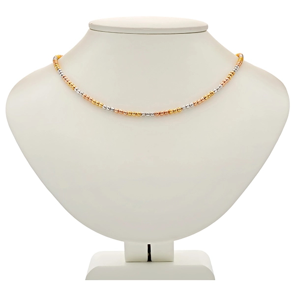 Kette, 14K, Rot-/Weiß-/Gelbgold