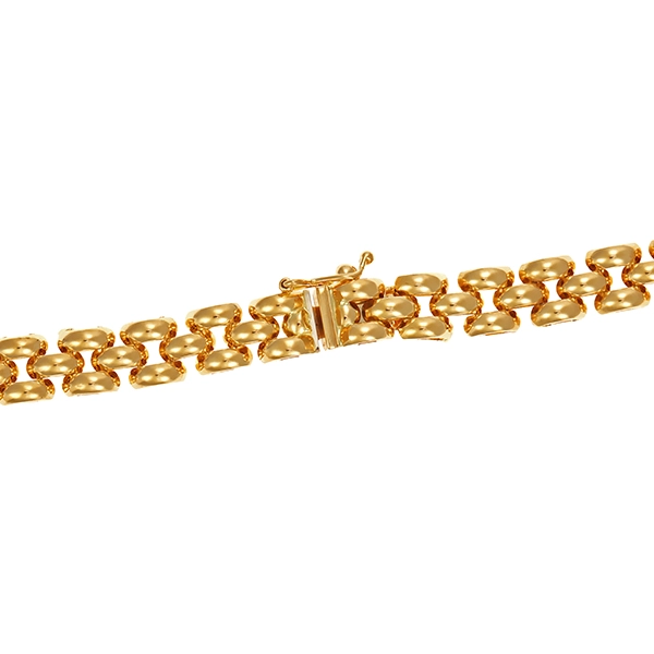 Collier, 18K, Gelb-/Weißgold, Brillanten 1,01 ct