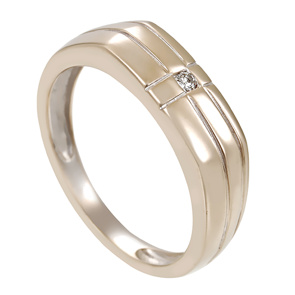 Diamantring, 14K, Weißgold, Brillant