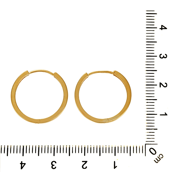 Creolen, 14K, Gelbgold