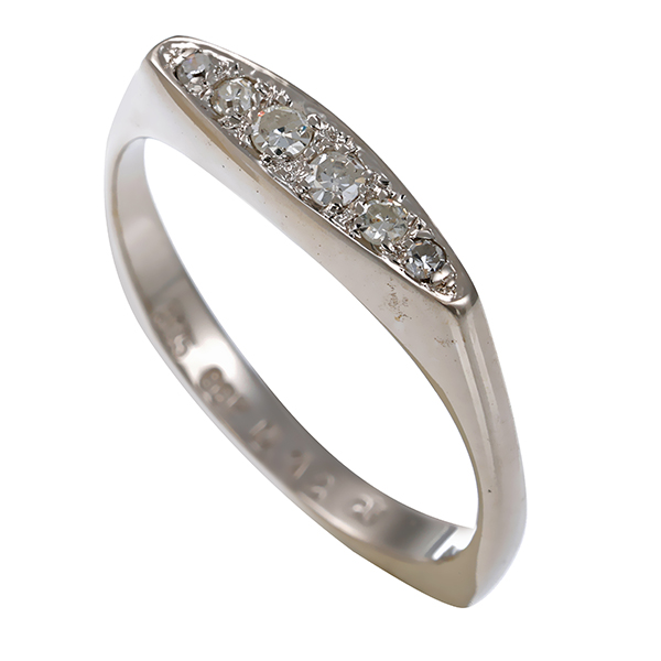 Diamantring, 14K, Weißgold, Brillanten