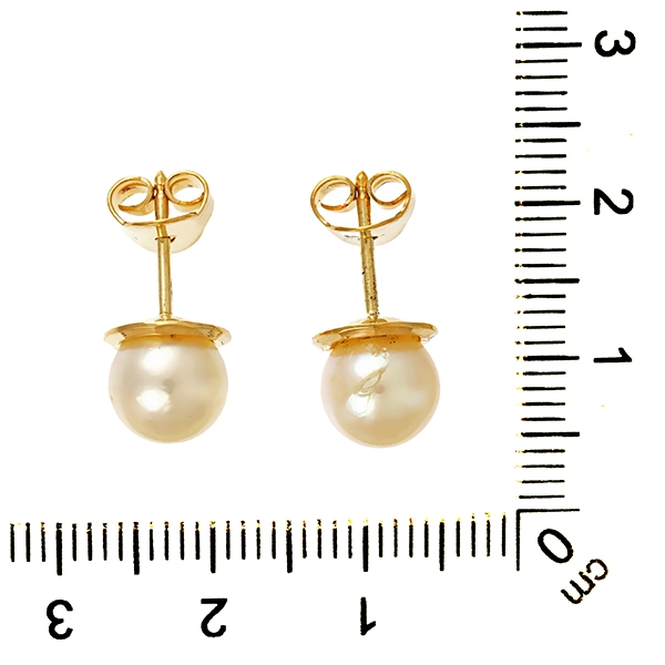 Ohrstecker, 14K, Gelbgold, Perlen