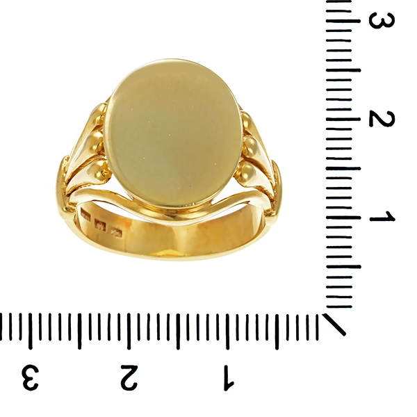 Siegelring, 14K, Gelbgold