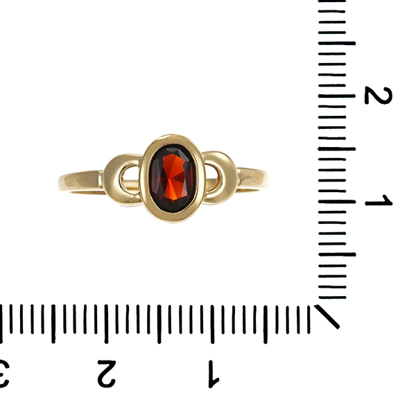Ring, 8K, Gelbgold, Granat