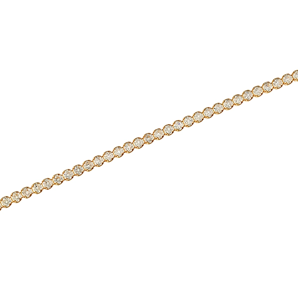 Armband, 14K, Gelbgold, Zirkonia