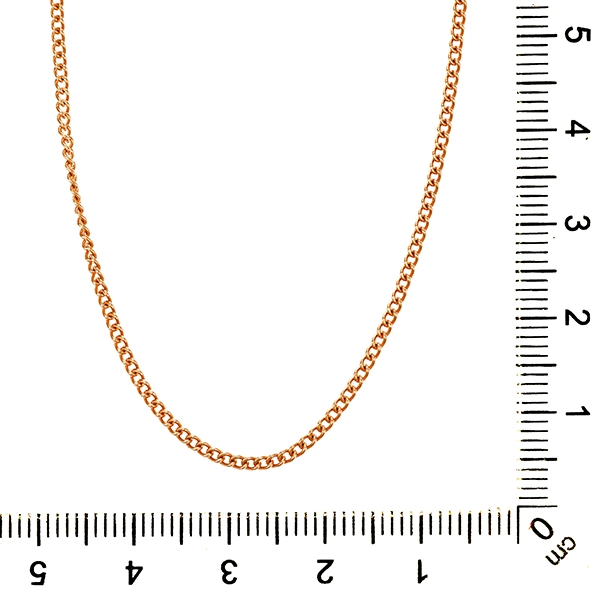 Kette, 14K, Rotgold, Panzer-
