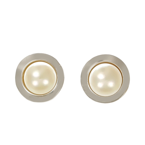 Ohrstecker, 14K, Weißgold, Zuchtperlen