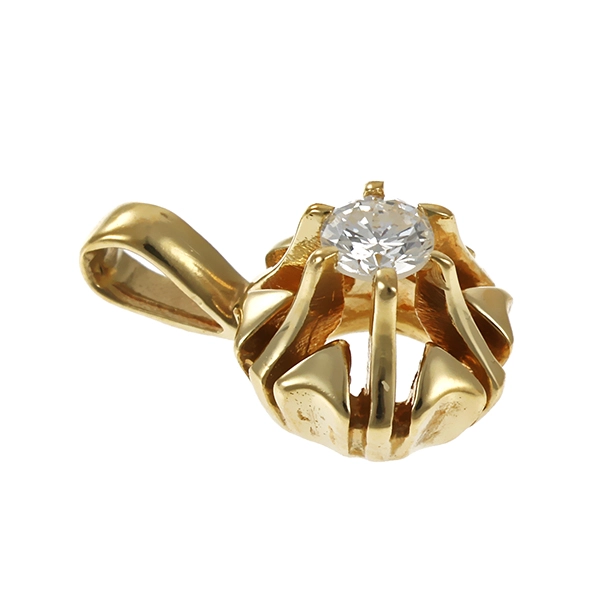 Anhänger, 14K, Gelbgold, Brillant