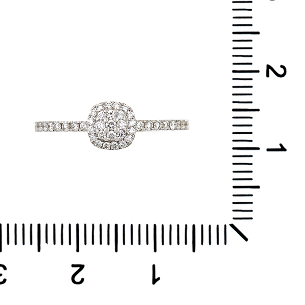 Diamantring, 18K, Weißgold, Brillanten