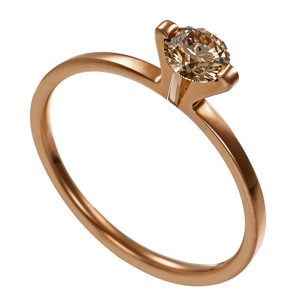 Ring, 14K, Gelb-/Weißgold, Brillant