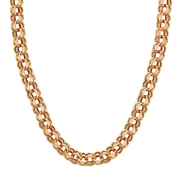 Collierkette, 14K, Gelbgold, Garibaldi-