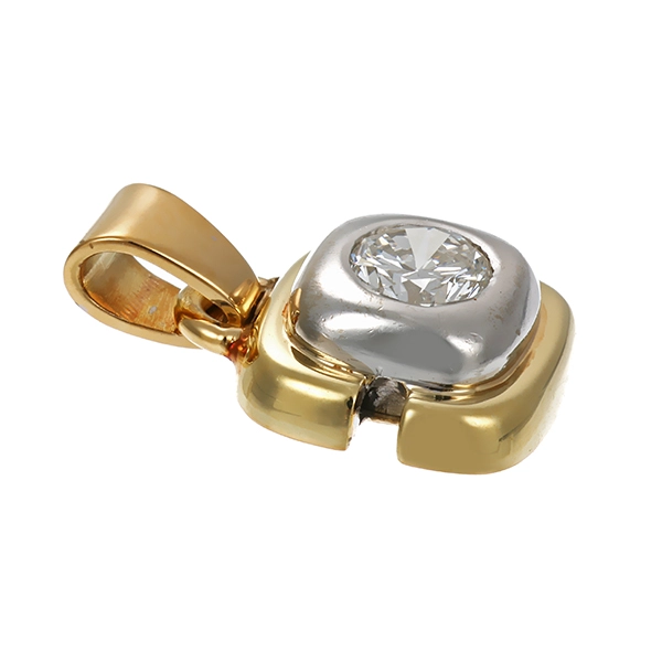 Anhänger, 14K, Gelbgold, Brillant 0,50 ct