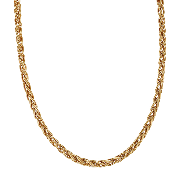 Kette, 18K, Gelbgold, Fuchsschwanz