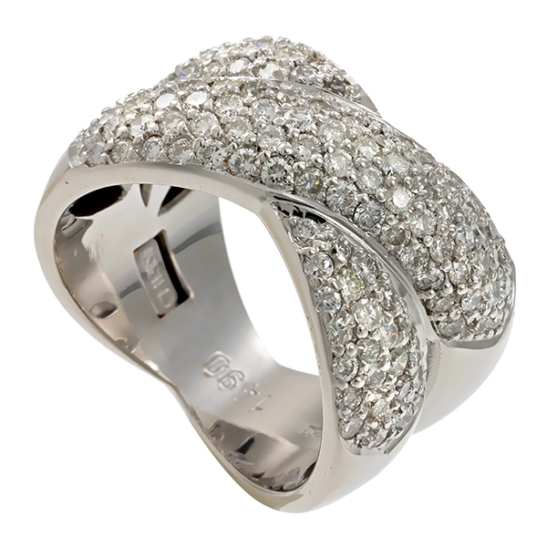 Ring, 18K, Weißgold, Brillanten, Christ