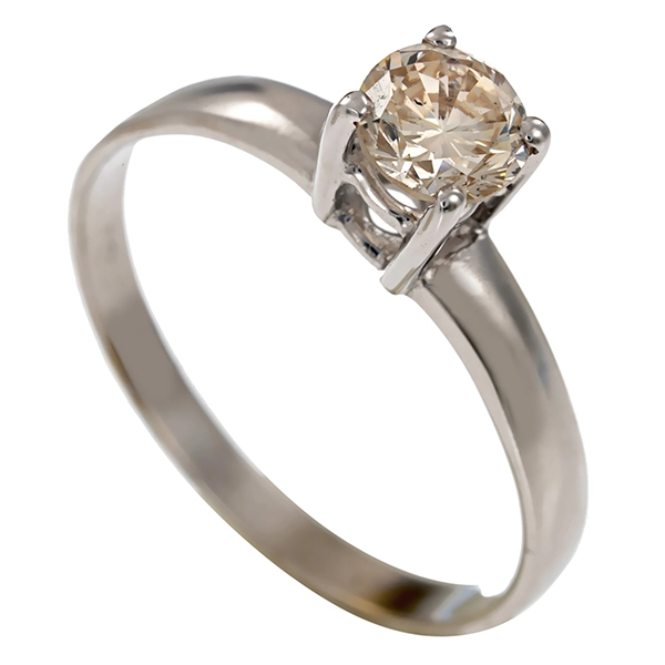 Brillantring, 14K, Weißgold, 0,42ct