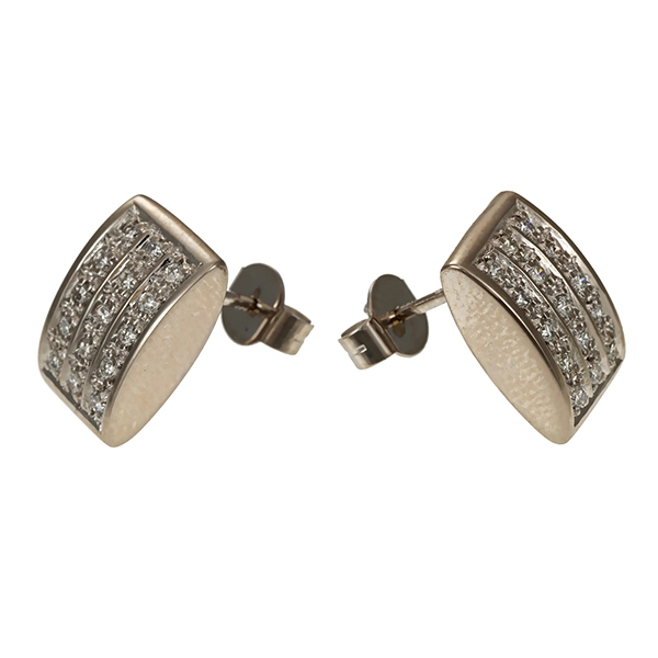 Ohrstecker, 14K, Weißgold, Brillanten 0,30 ct