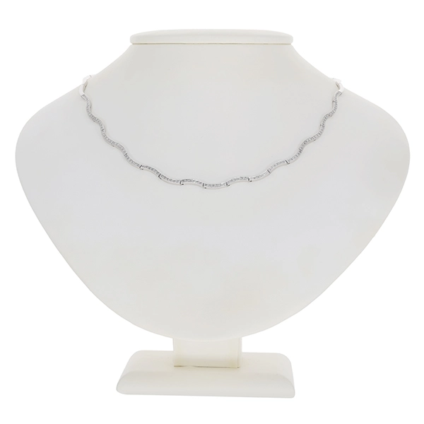 Collier, 18K, Weißgold, Diamanten 0,85 ct