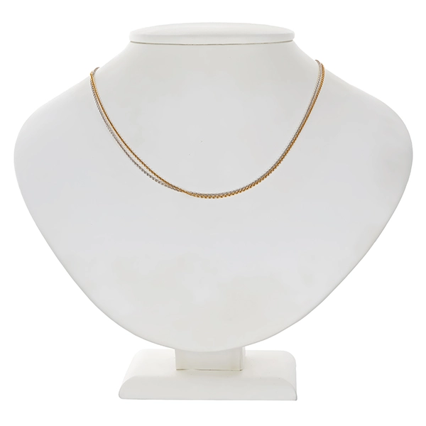 Collierkette, 14K, Gelbgold, Weißgold