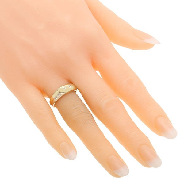 Diamantring, 14K, Gelbgold, Brillanten