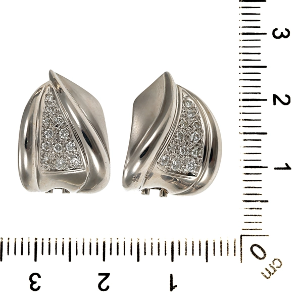 Clip-Stecker, 14K, Weißgold, Brillant