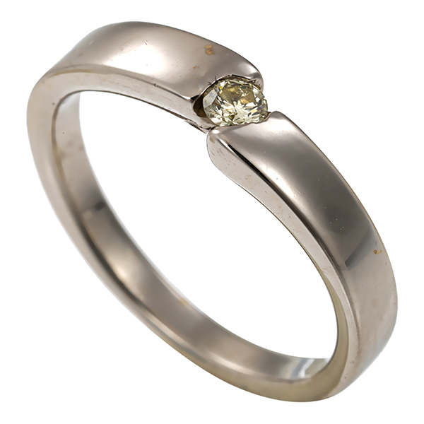 Diamantring, 14K, Weißgold, Brillant