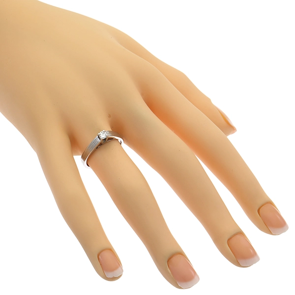 Diamantring, 14K, Weißgold, Brillant(en) 0,13 ct
