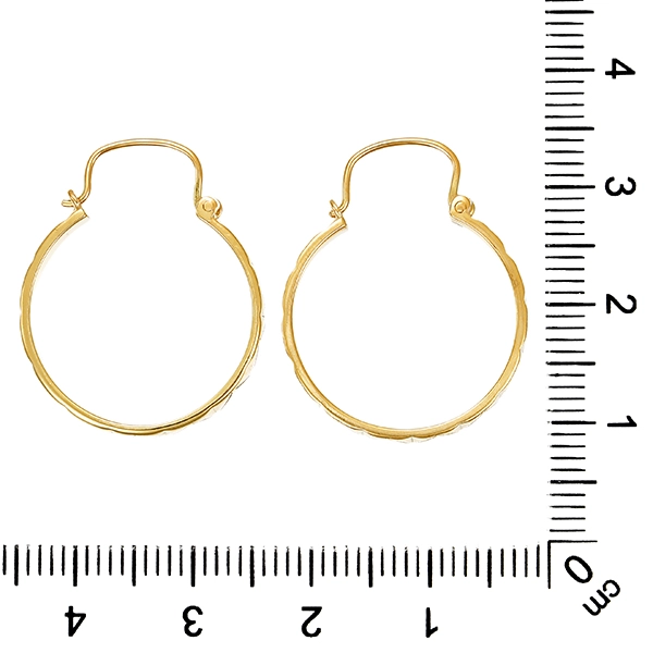 Creolen, 14K, Gelbgold