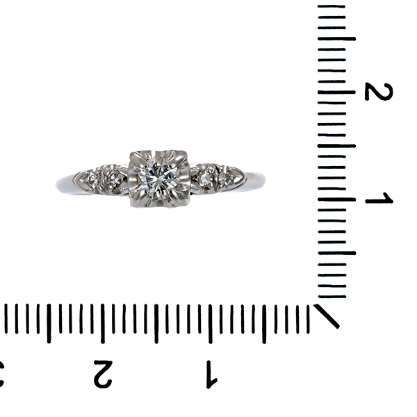 Diamantring, 18K, Weißgold, Brillanten 0,23 ct