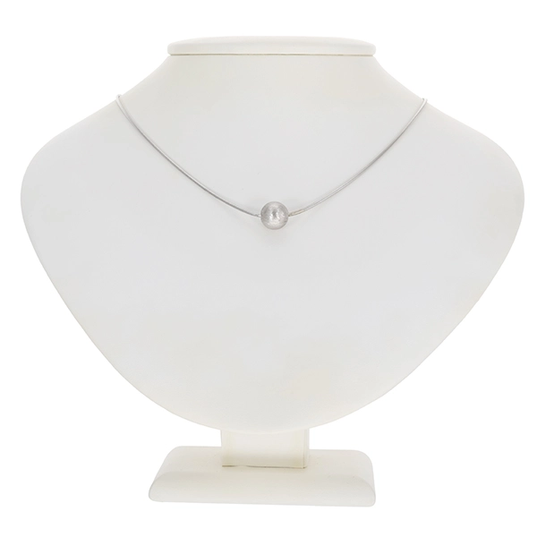 Collier, 8K, Weißgold, Schlangen-