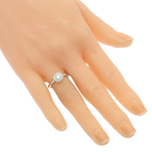 Diamantring, 18K, Weißgold, Brillanten 0,51 ct