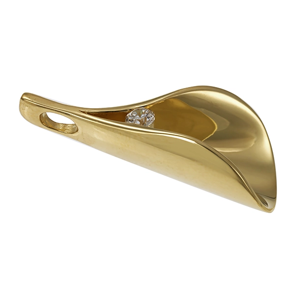Anhänger, 14K, Gelbgold, Brillant