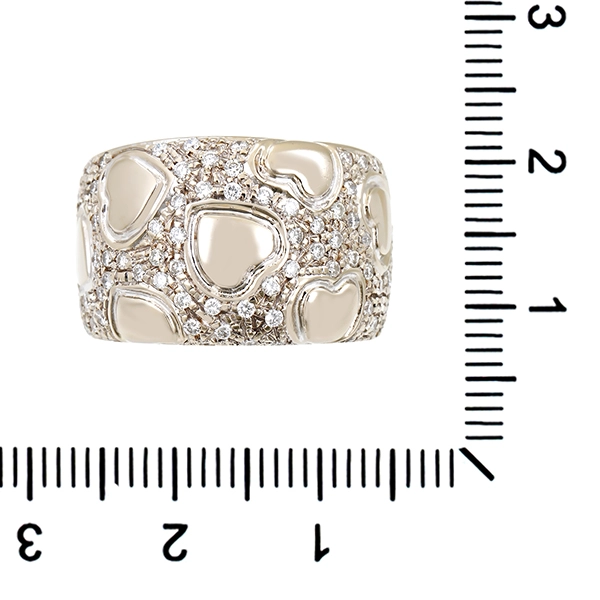 Diamantring, 18K, Weißgold, Brillanten 0,82 ct