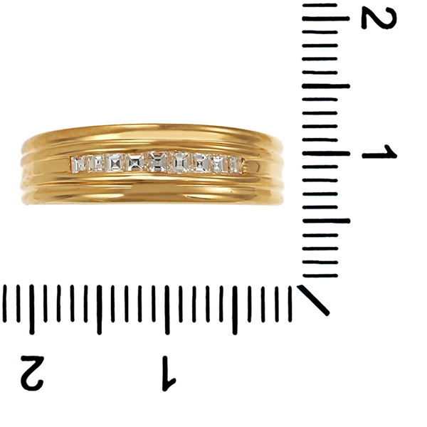 Diamantring, 18K, Gelbgold, Diamanten