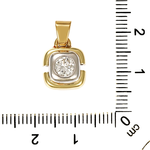 Anhänger, 14K, Gelbgold, Brillant 0,50 ct