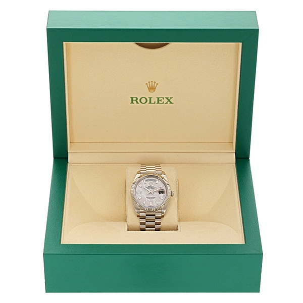 Herrenuhr Rolex Day-Date Meteorite Diamant Automatik