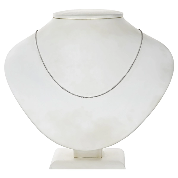 Collierkette, 14K, Weißgold