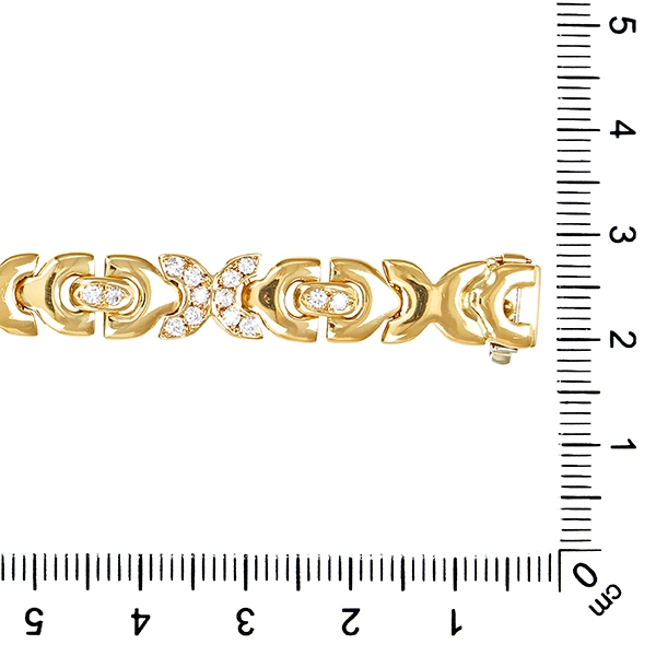 Armband, 18K, Gelbgold, Brillanten