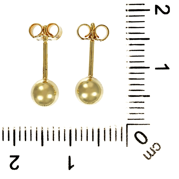 Ohrstecker, 14K, Gelbgold, Kugeln