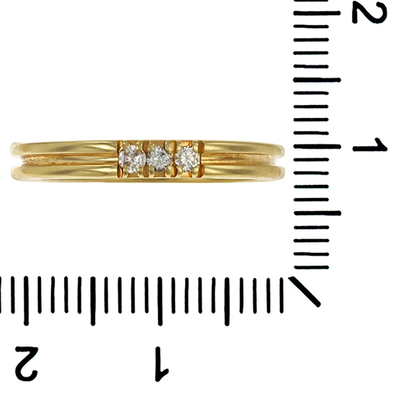 Ring, 14K, Gelbgold, Brillanten
