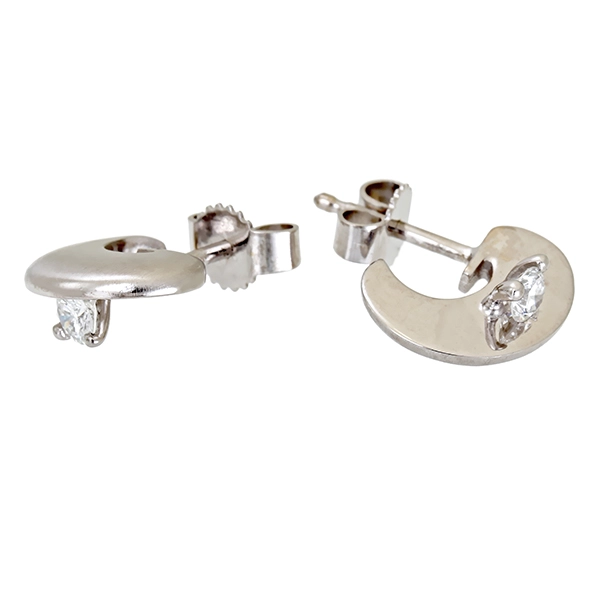 Ohrstecker, 18K, Weißgold, Brillanten