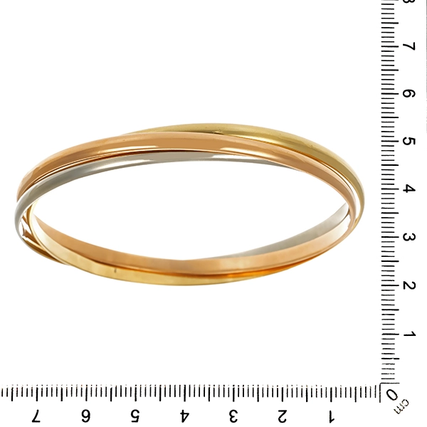 Armreif, 14K, Gelb-/Rot-/Weißgold