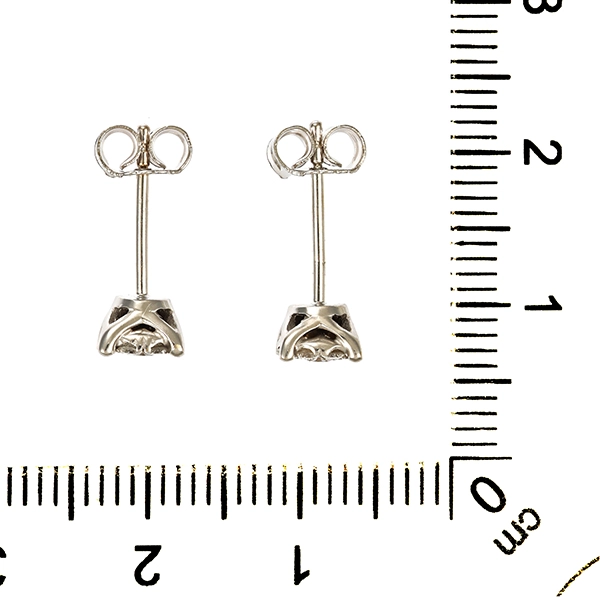 Ohrstecker, 18K, Weißgold, Brillanten 0,28 ct