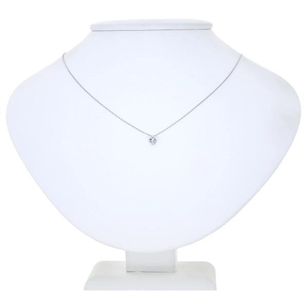 Collier, 14K, Weißgold, Brillant