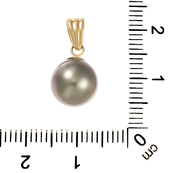 Anhänger, 14K, Gelbgold, Perle