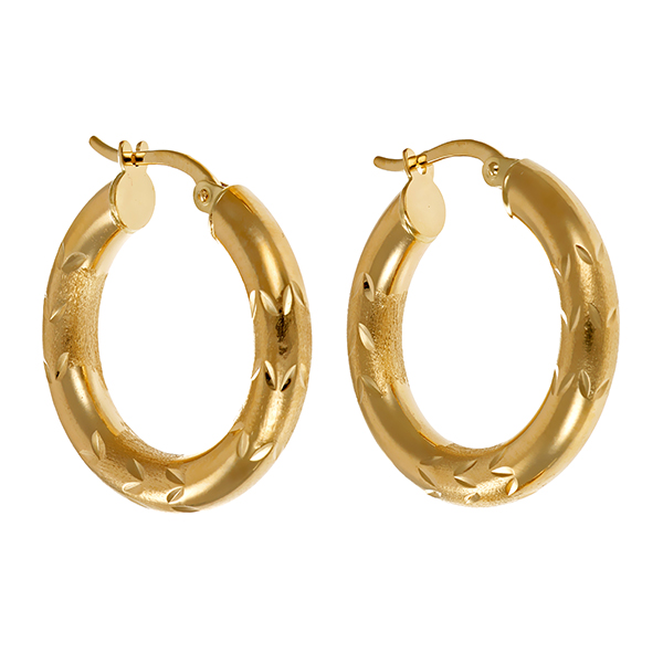 Creolen, 14K, Gelbgold