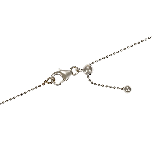 Collier, 14K, Weißgold, Perle