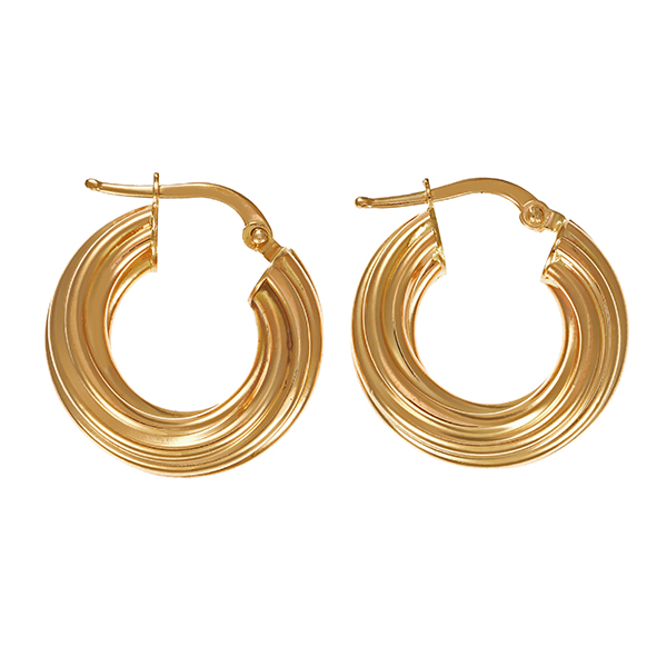 Creolen, 14K, Gelbgold