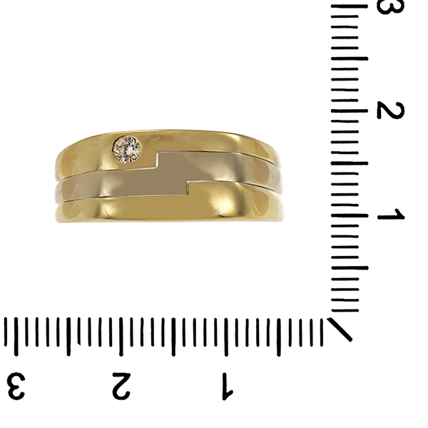 Diamantring, 14K, Gelbgold, Brillant
